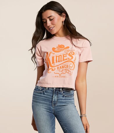 Kimes Ranch Invitation Cropped T-Shirt front view