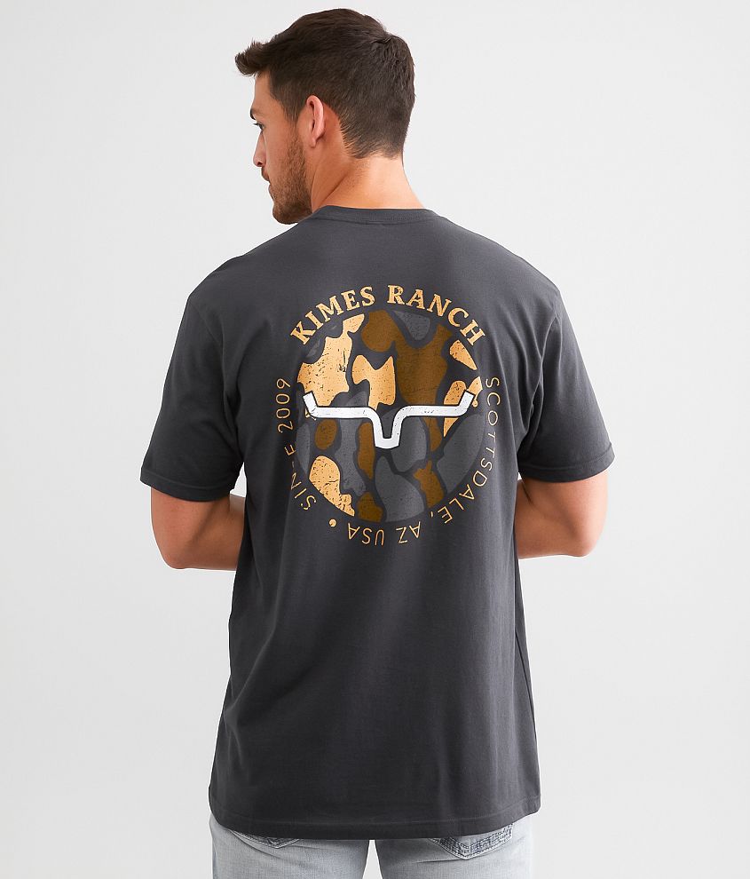 Kimes Ranch Circular Duck Camo T-Shirt front view