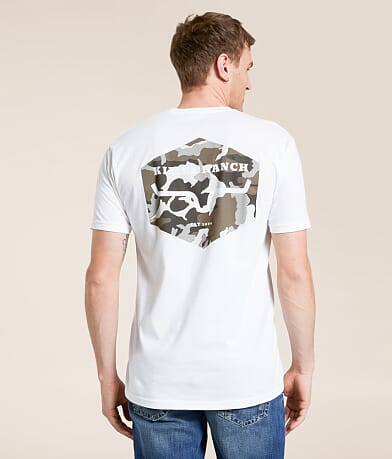 Kimes Ranch Hex Camo T-Shirt front view