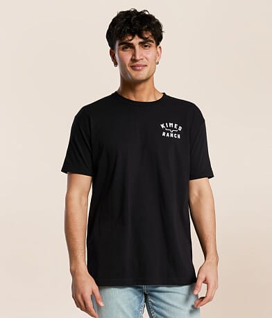 Kimes Ranch Bison Outline T-Shirt front view