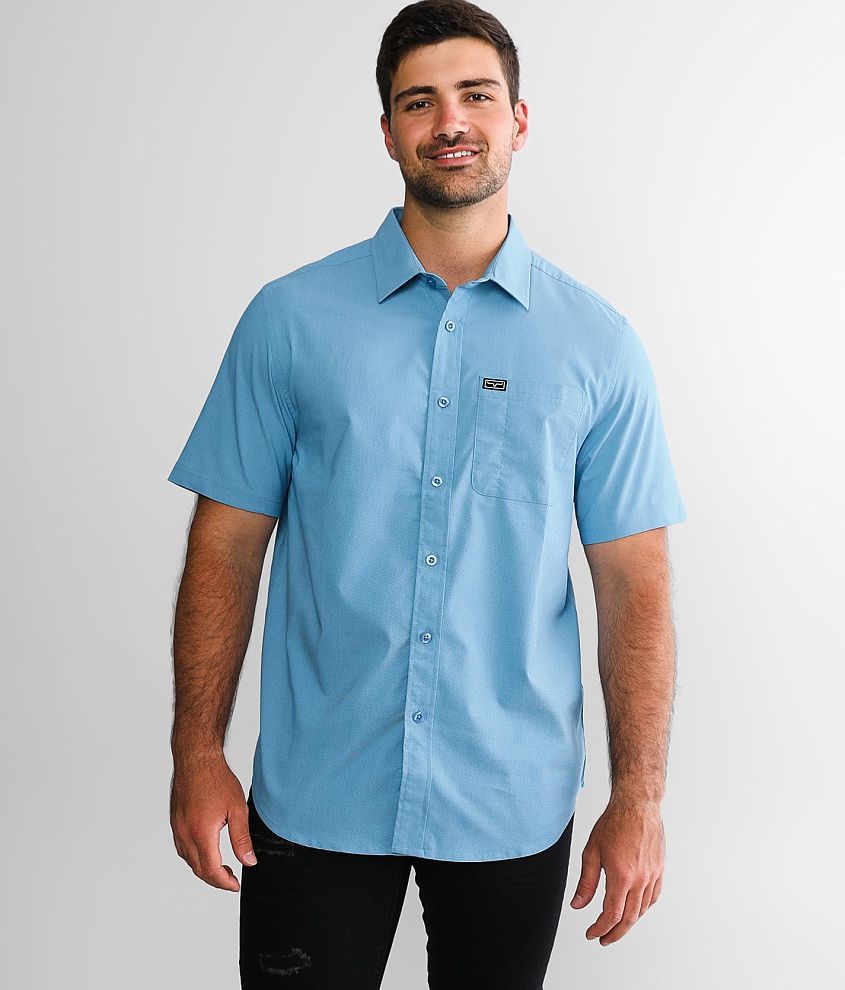 Kimes Ranch Linville Stretch Shirt - Men's Shirts in Mid Blue | Buckle