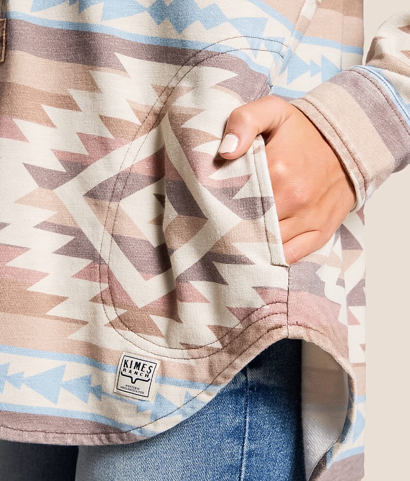 Judith Blanket Washed Henley Pullover