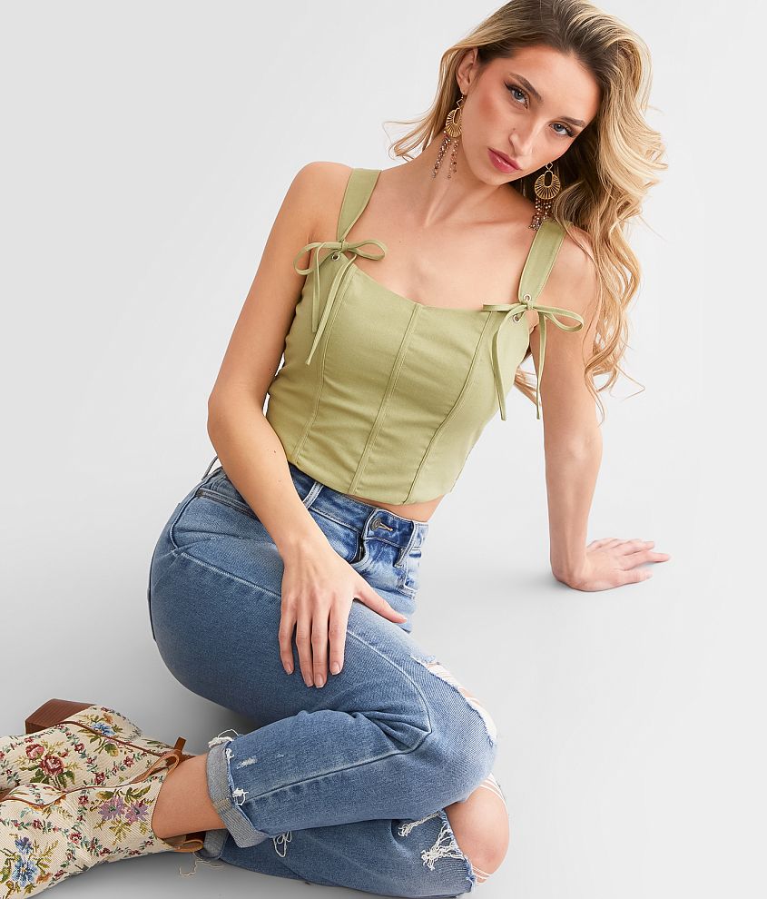 Cropped Corset Tank Top | Ardene