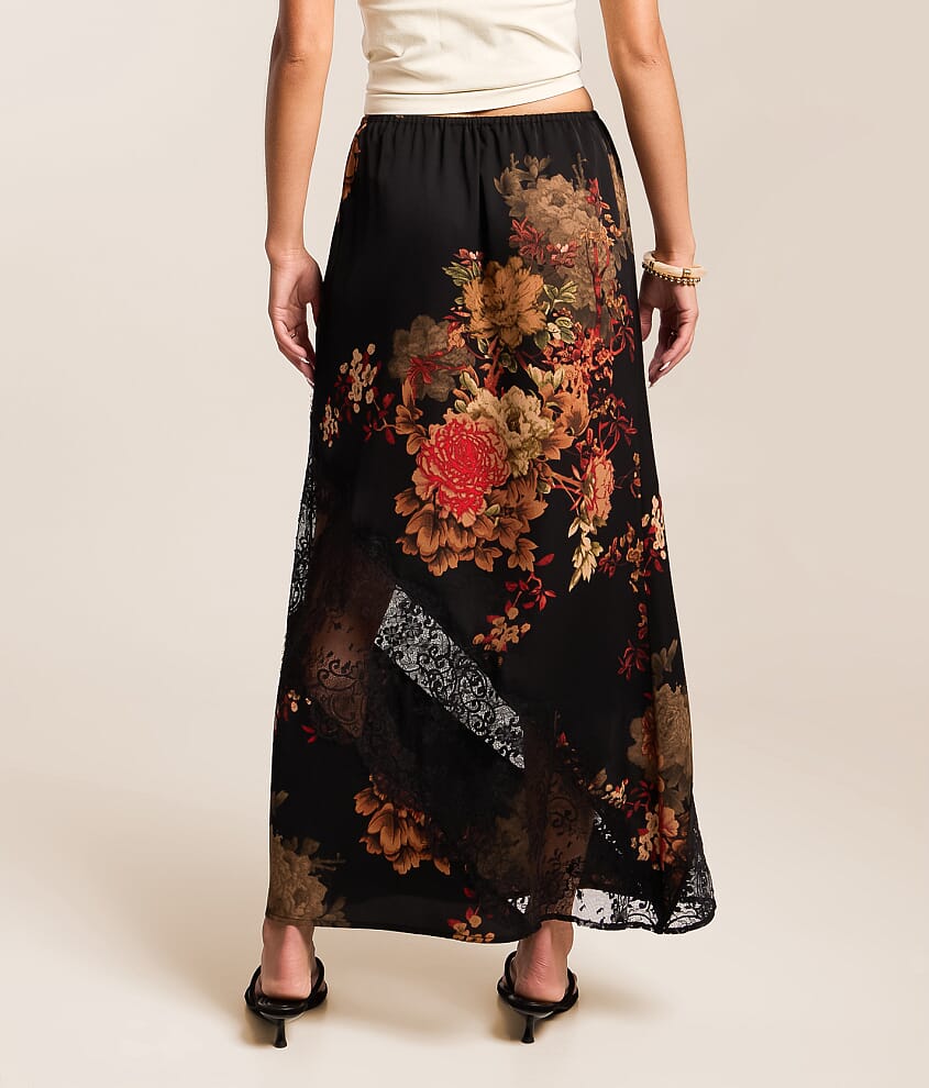 Floral Lace Maxi Skirt