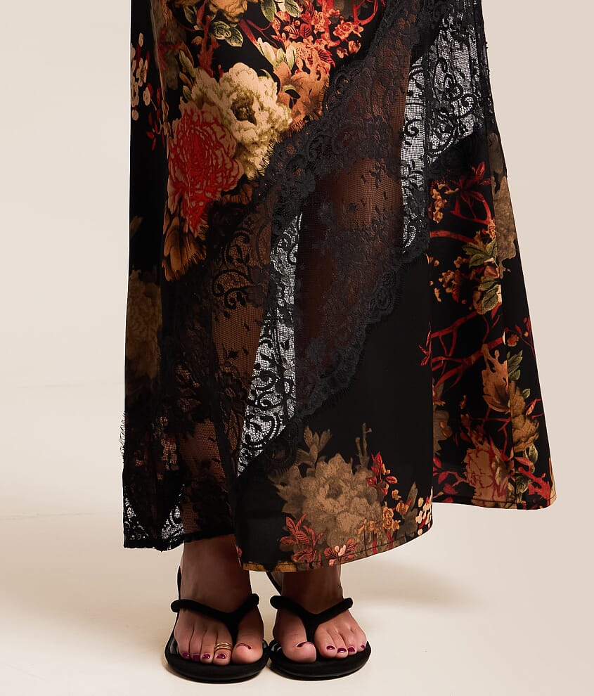 Floral Lace Maxi Skirt