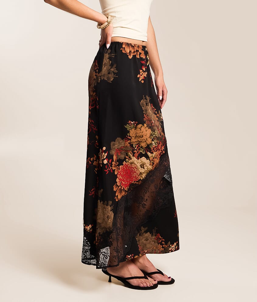 Floral Lace Maxi Skirt