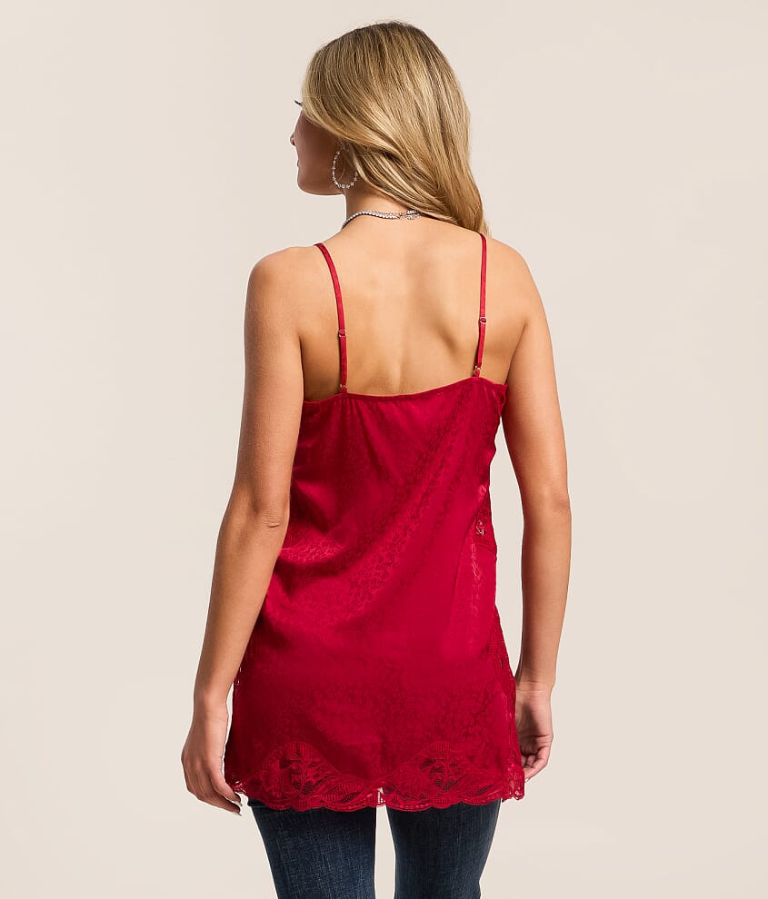 Satin Lace Tank Top - thumbnail 3
