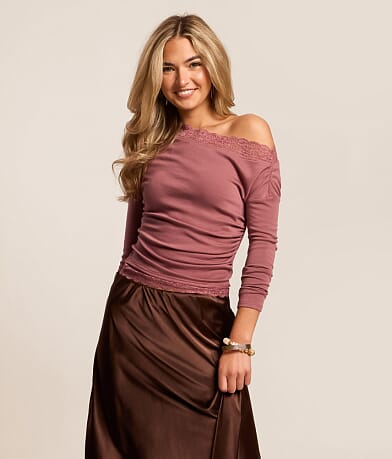 Lace Trim Top