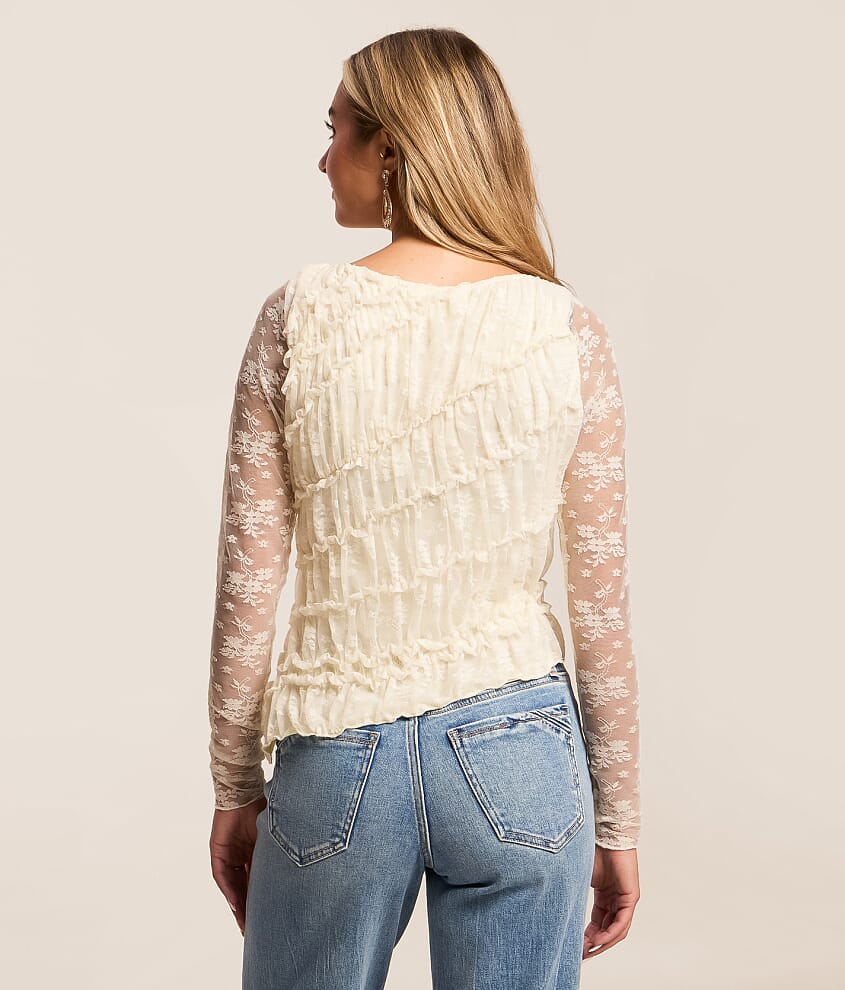 Ruffle Lace Tiered Top - thumbnail 2