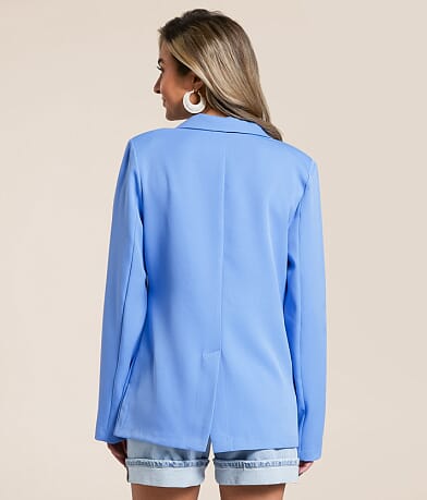 Lush Single Button Blazer BACK