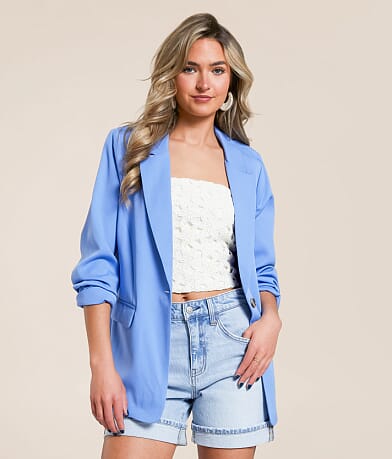 Lush Single Button Blazer front view
