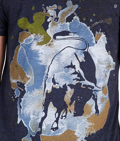 FEENIX Splater Bull Burnout T-Shirt FRONT_DETAIL