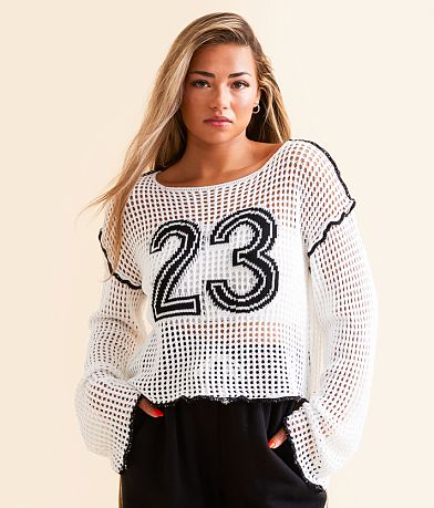 DH Apparel 23 Cropped Sweater front view