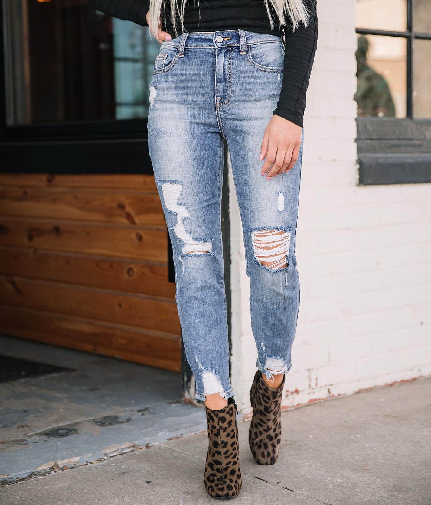 high rise mom fit jeans