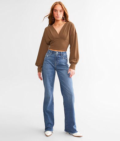 Willow & Root The Wide Leg Jean front view