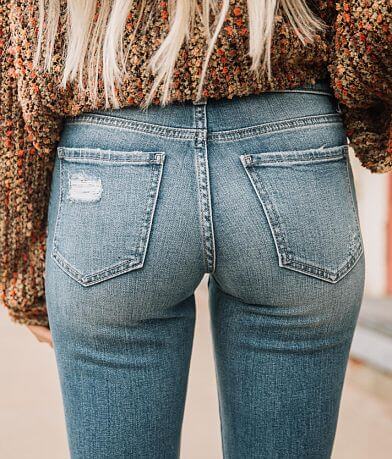 Willow &amp; Root Mid-Rise Ankle Skinny Jean back pocket view