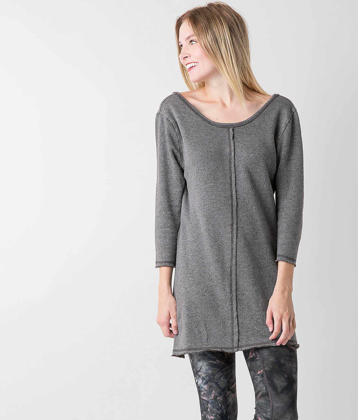 french terry tunic sweatshirt