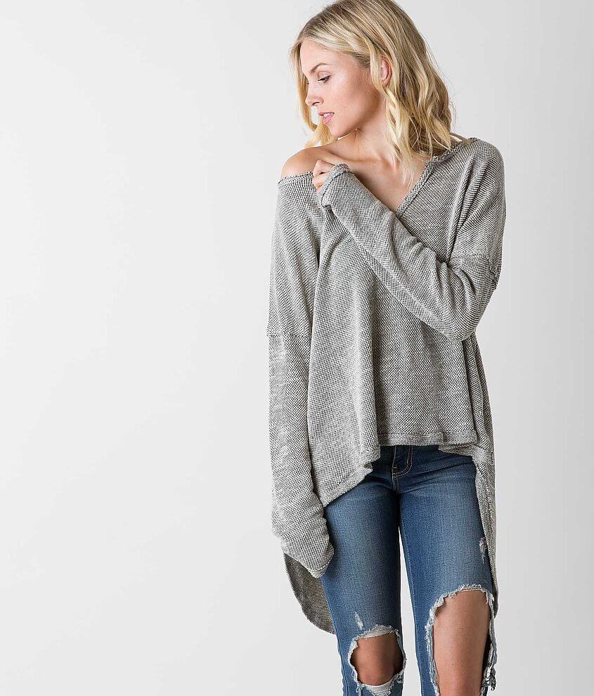 Knot Sisters Raw Edge Sweatshirt front view