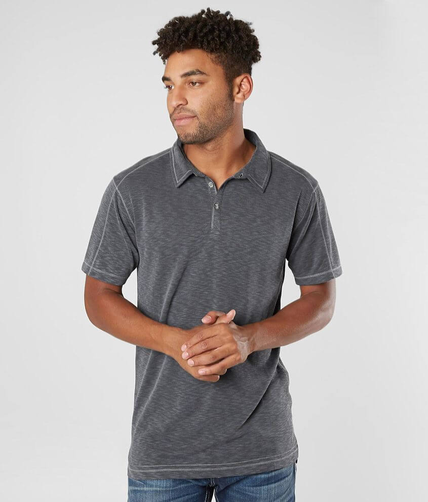 BKE Marled Polo - Men's Polos in Charcoal | Buckle