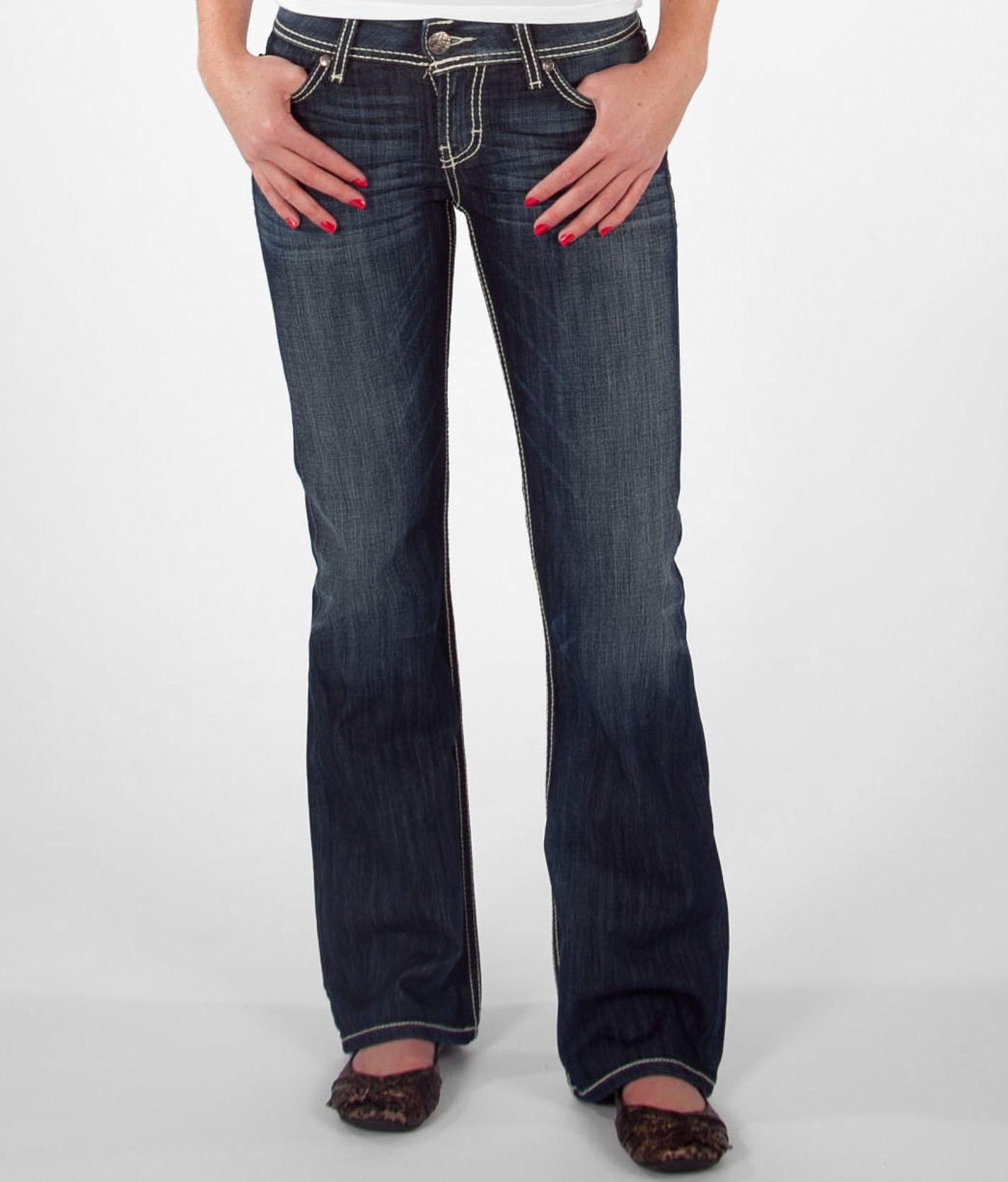 buckle bootcut jeans womens