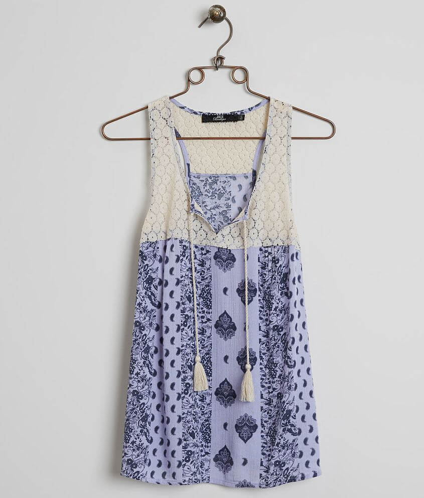 BKE Boutique Printed Tank Top front view