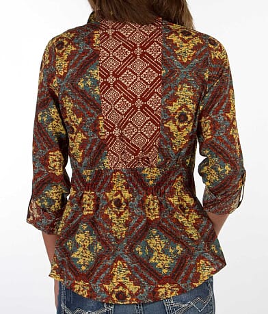 BKE Printed Shirt misc detail 1 view