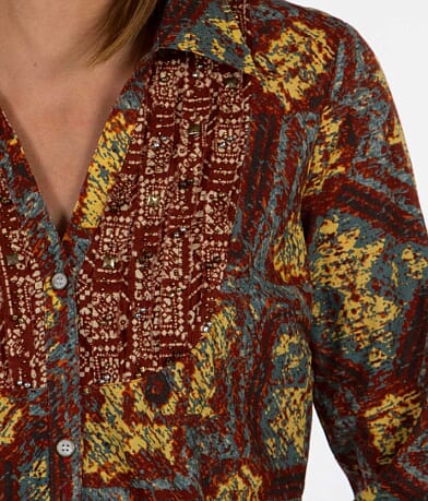 BKE Printed Shirt misc detail 3 view