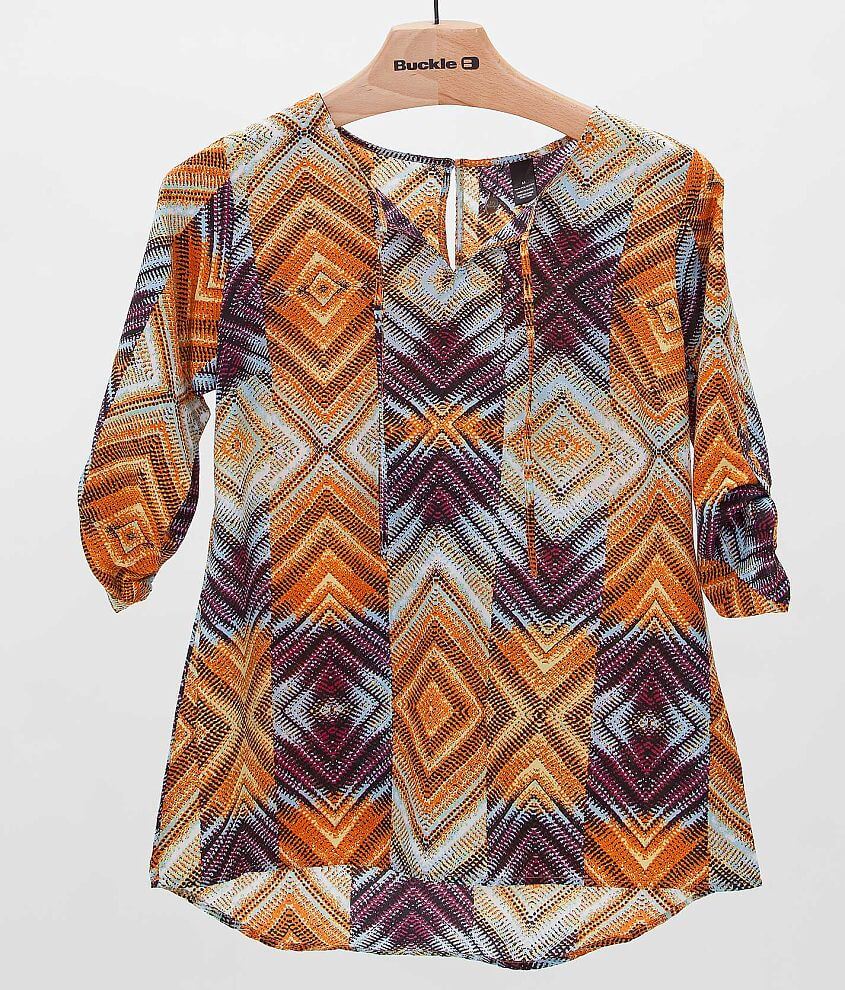 BKE Boutique Printed Top front view