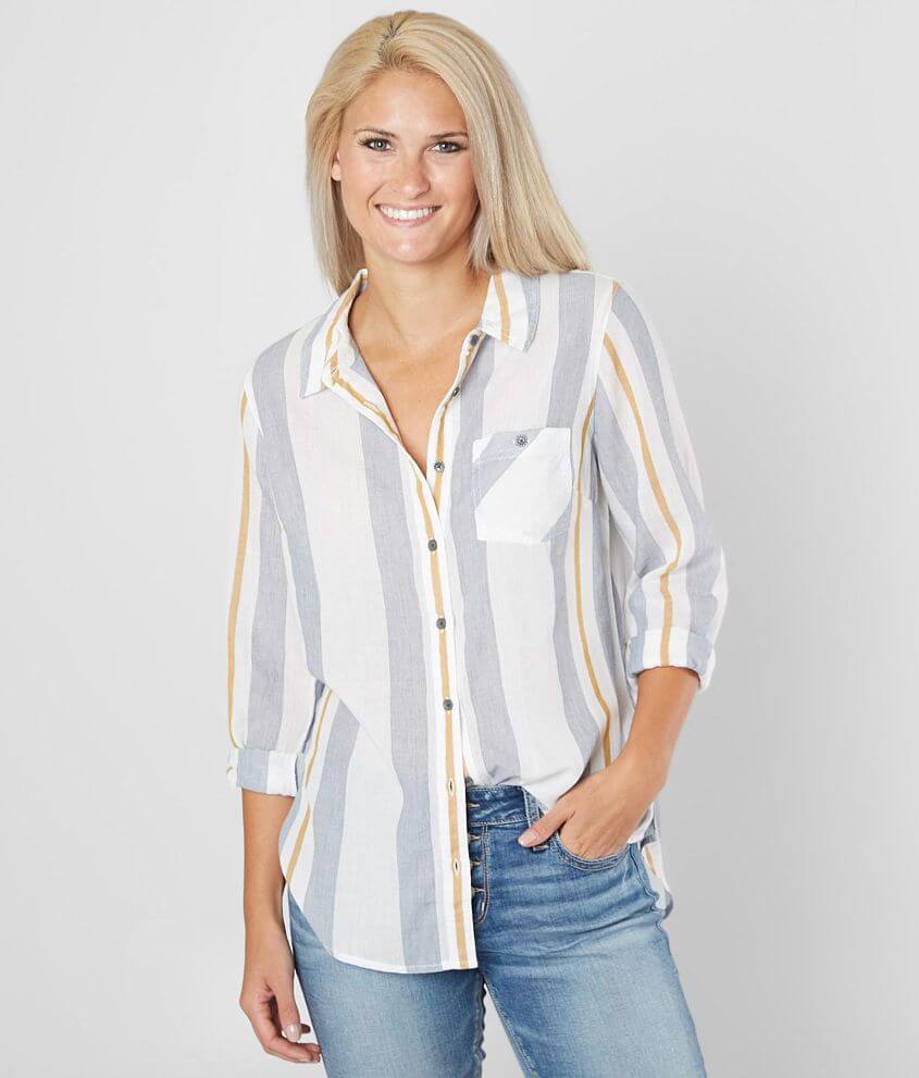 BKE Striped Blouse front view