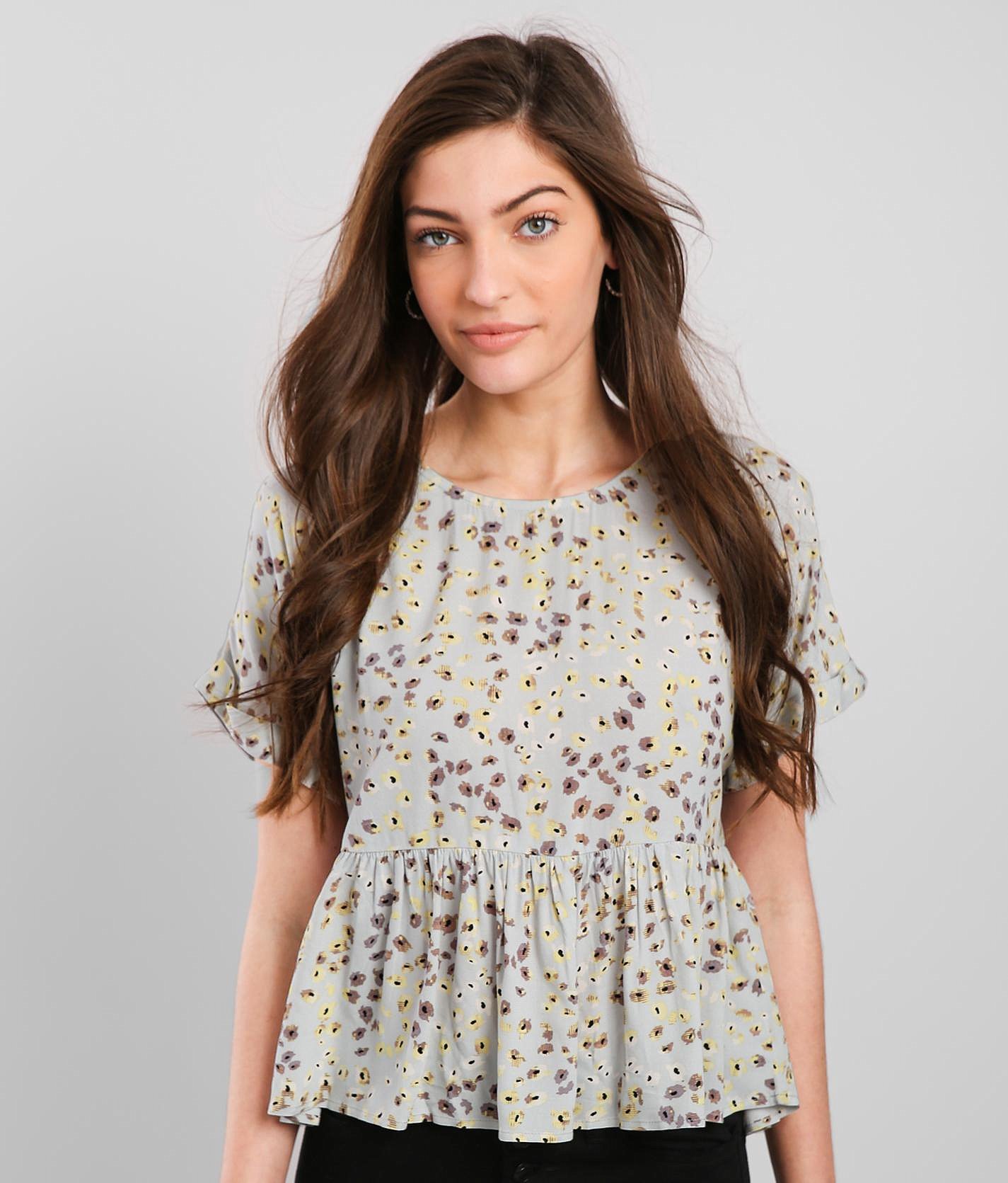 Daytrip Floral Peplum Top - Women's Shirts/Blouses In Multi | Buckle