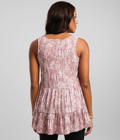 Daytrip Tiered Babydoll Tank Top BACK