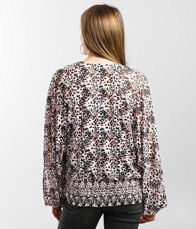 Daytrip Twisted Front Mesh Top BACK