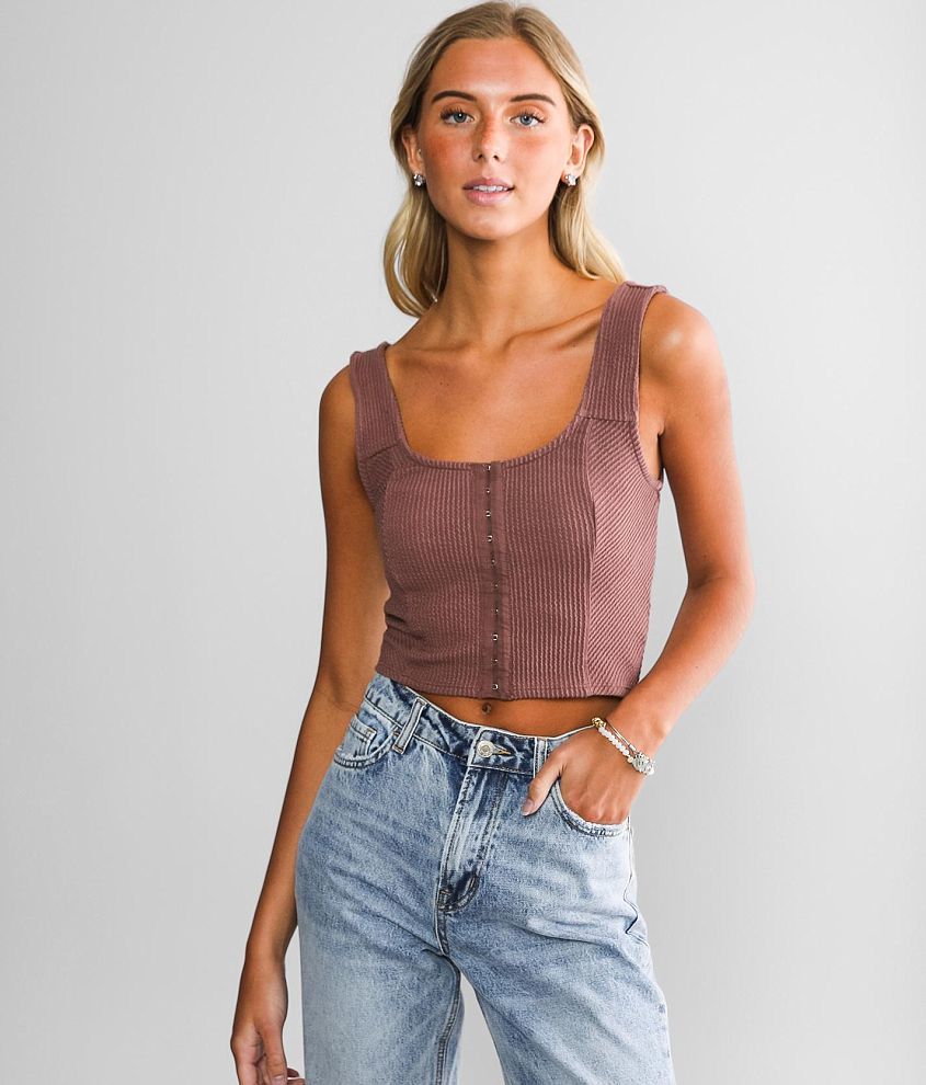 BKEssentials Scoop Neck Ribbed Brami - Women's Bandeaus/Bralettes in Rose  Taupe