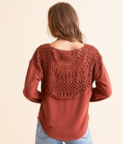 Daytrip Macrame Top back view