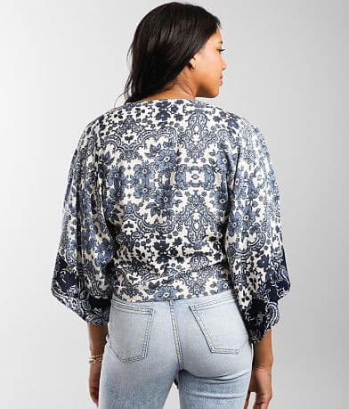 Daytrip Front Tie Kimono back view
