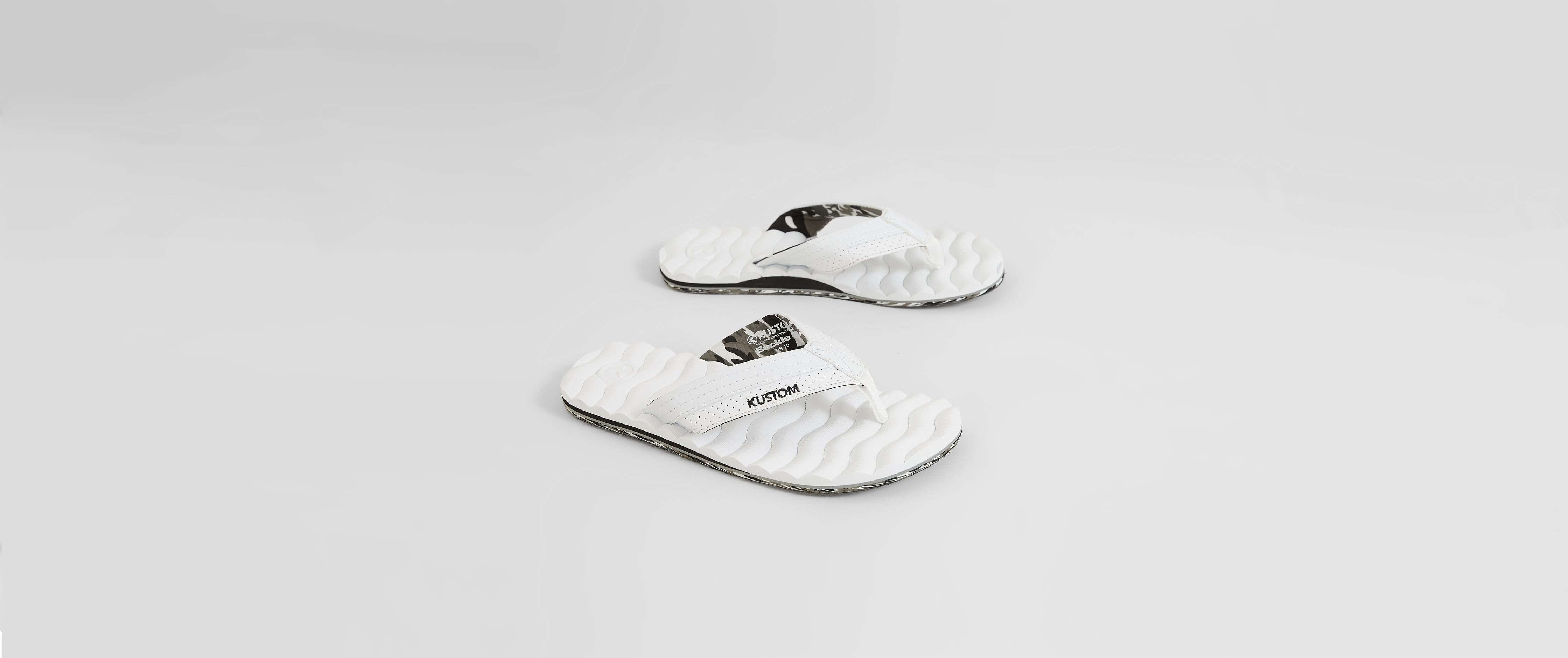 buckle kustom flip flops