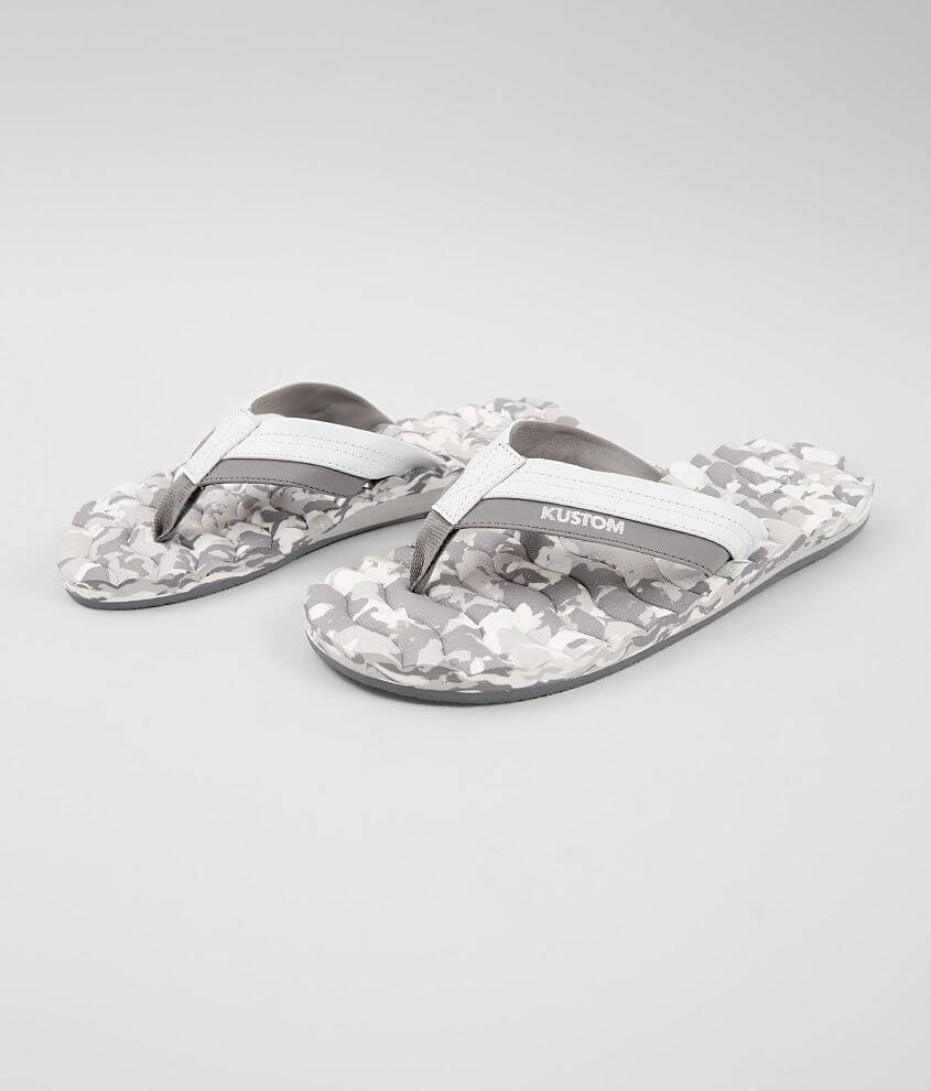 buckle kustom flip flops