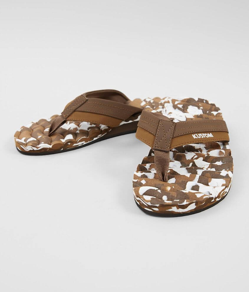 buckle kustom flip flops