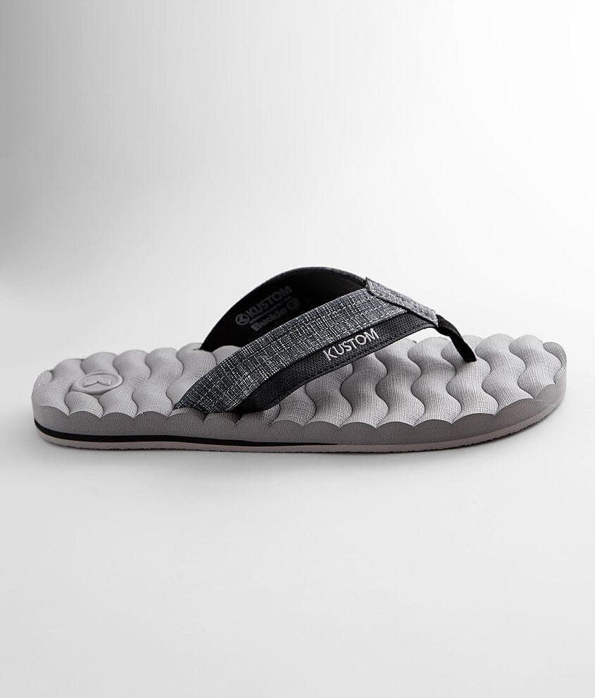 buckle kustom flip flops