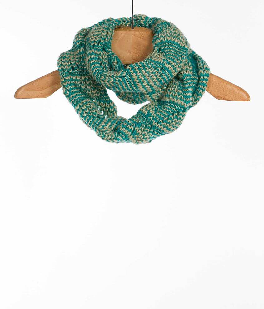 evelyn K Open Weave Infinity Scarf front view