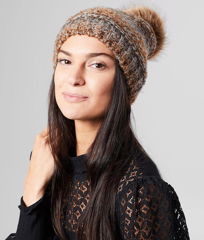 evelyn K Marled Knit Beanie front view