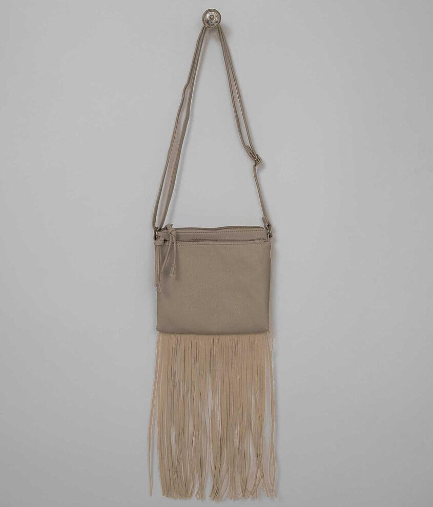 T-Shirt &#38; Jeans Fringe Crossbody Purse front view