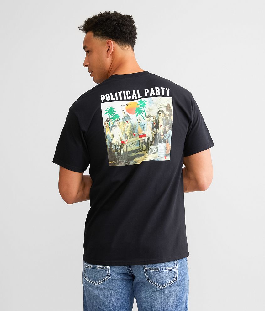 Riot Society Political Party T-Shirt - Men's T-Shirts in Black | Buckle