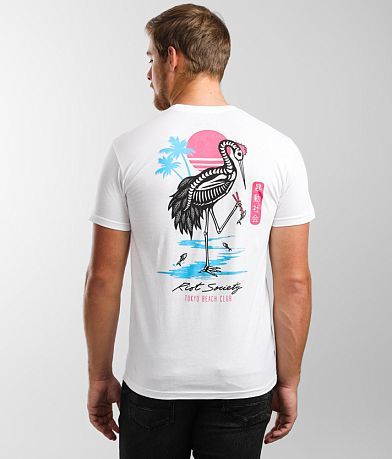 Riot Society Crane Skeleton T-Shirt back view