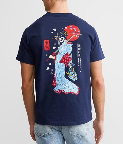 Riot Society Geisha Sword T-Shirt BACK