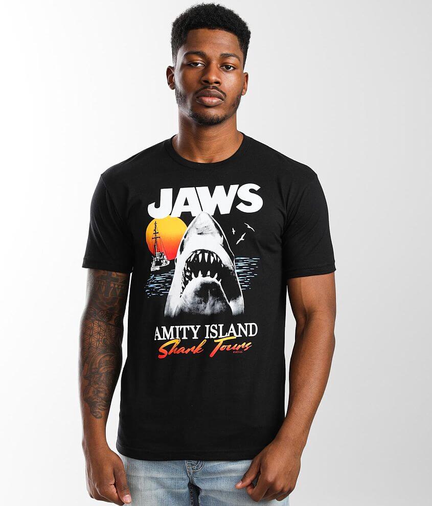 Riot Society Jaws Shark Tour T-Shirt front view
