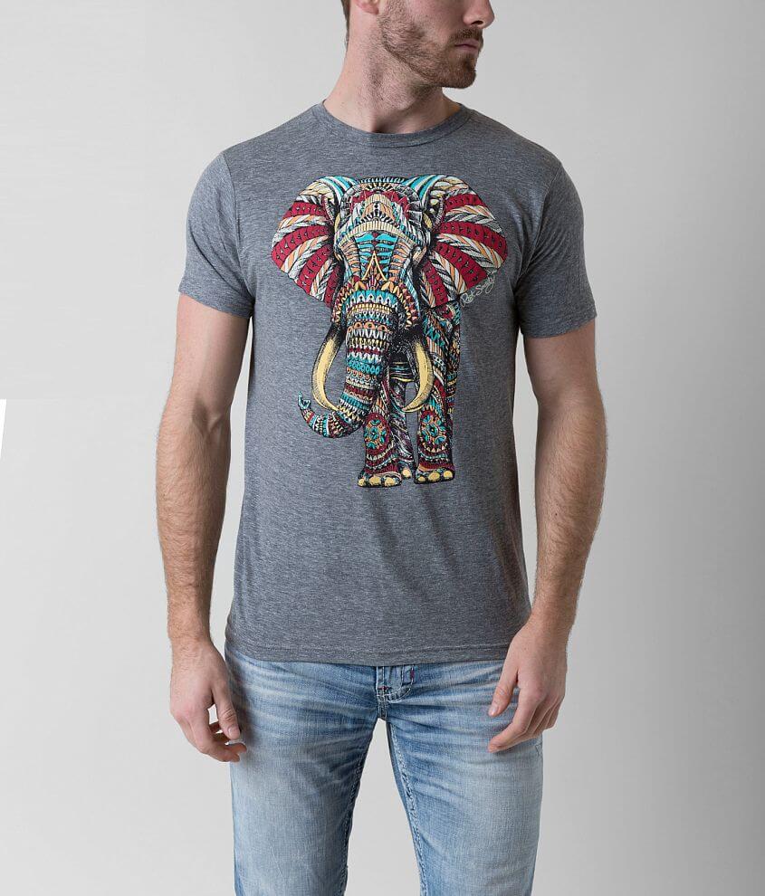 Riot Society Ornate Elephant T-Shirt front view