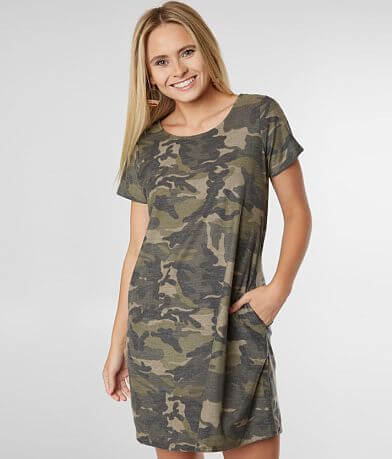 Daytrip Casual Camo Dress full left side view