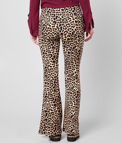 Daytrip Cheetah Print Flare Pant BACK