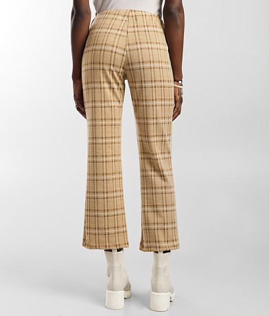 La La Land Plaid Flare Pant BACK